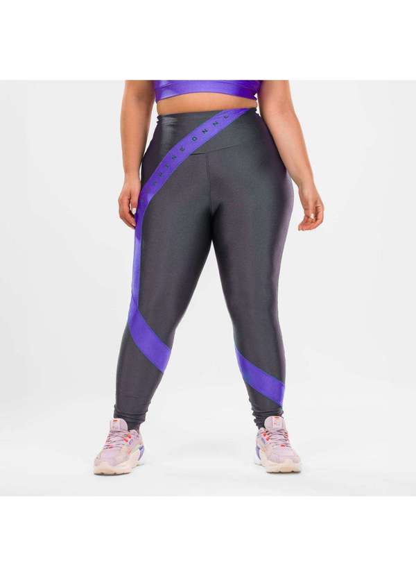 Donna Carioca - Legging Dopamine Cinza Clip Platinado com Estampa Emborrachada Cinza 5