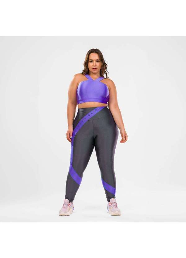 Donna Carioca - Legging Dopamine Cinza Clip Platinado com Estampa Emborrachada Cinza 7