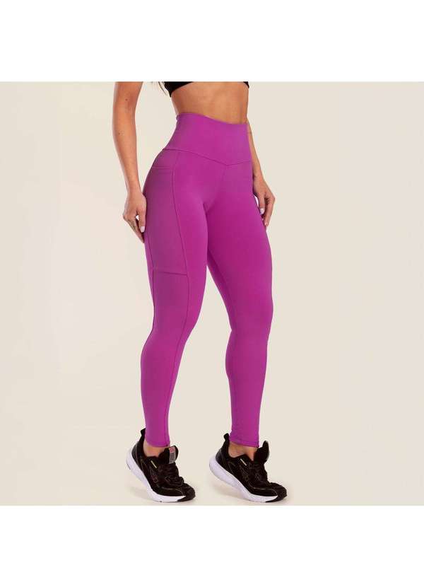 Donna Carioca - Legging Essential Luvita Poliamida com Bolso Rosa 3