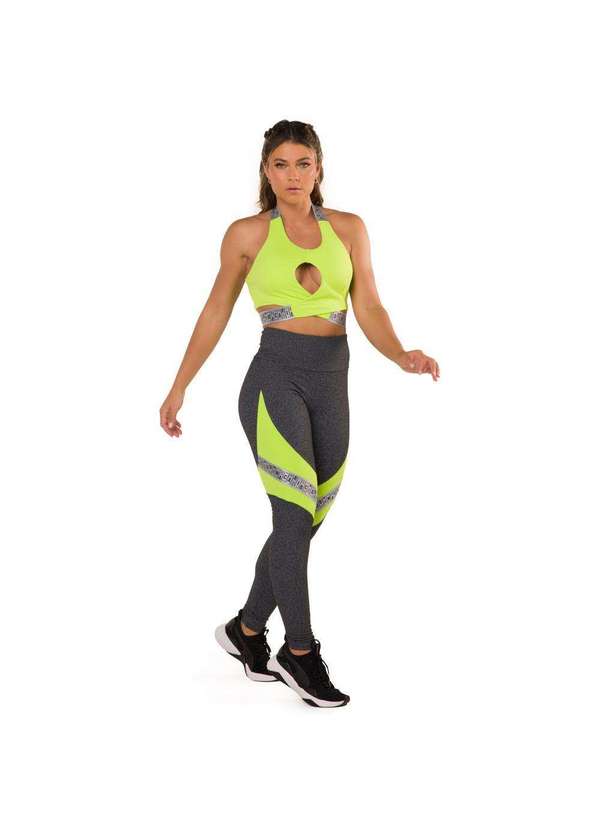 Donna Carioca - Legging Luxury Mescla Escuro Poliamida Cinza 11