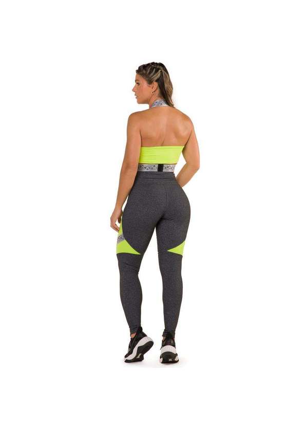 Donna Carioca - Legging Luxury Mescla Escuro Poliamida Cinza 12