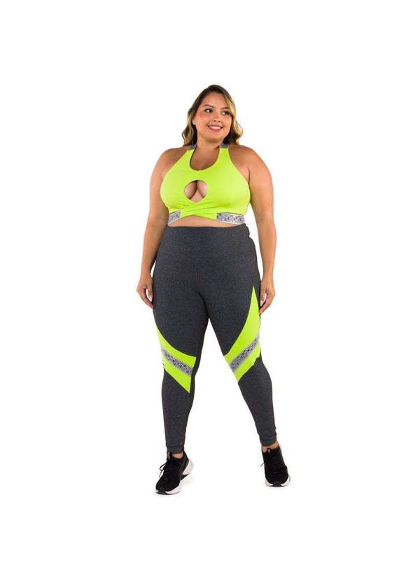 Donna Carioca - Legging Luxury Mescla Escuro Poliamida Cinza 13