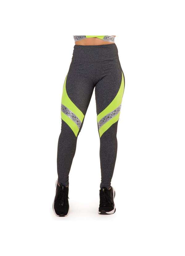 Donna Carioca - Legging Luxury Mescla Escuro Poliamida Cinza 17