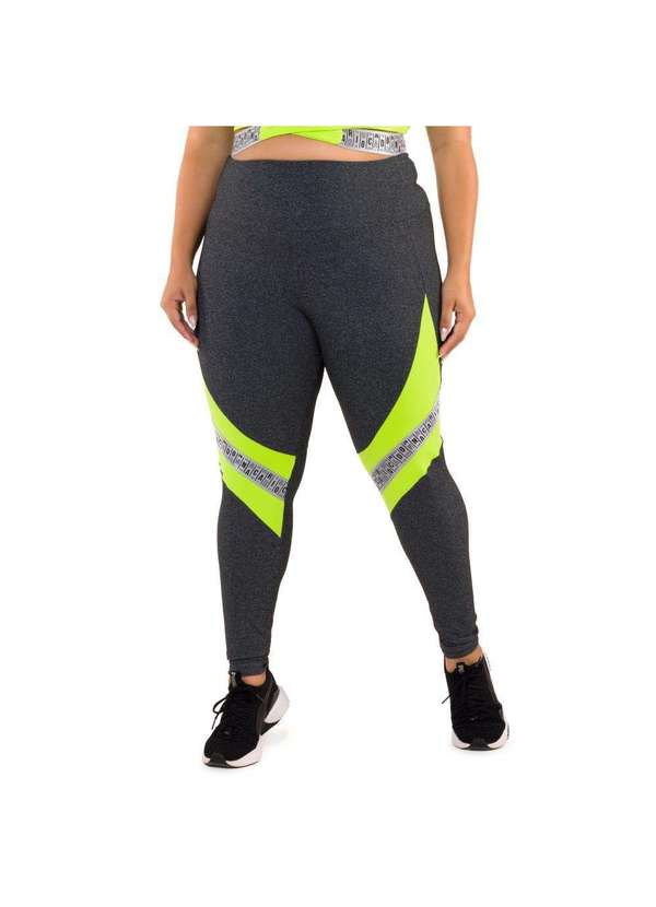 Donna Carioca - Legging Luxury Mescla Escuro Poliamida Cinza 6