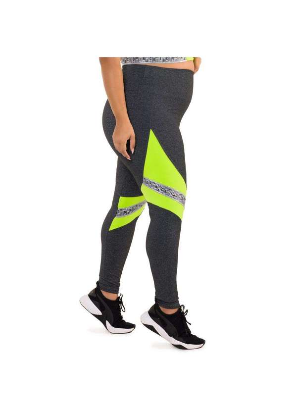 Donna Carioca - Legging Luxury Mescla Escuro Poliamida Cinza 7