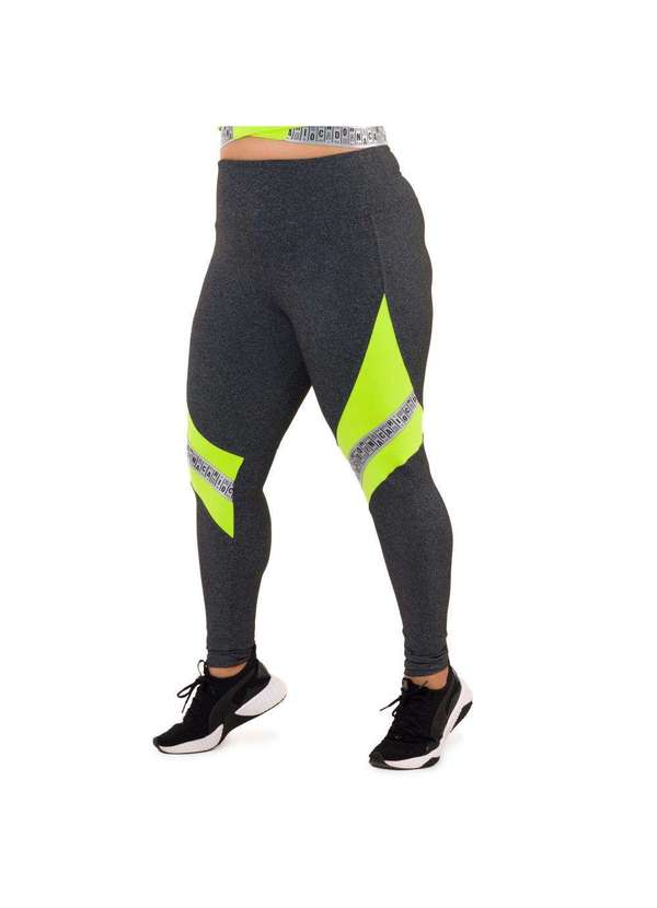 Donna Carioca - Legging Luxury Mescla Escuro Poliamida Cinza 8