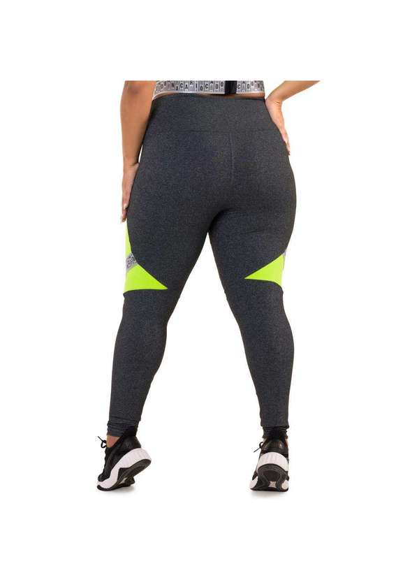Donna Carioca - Legging Luxury Mescla Escuro Poliamida Cinza 9