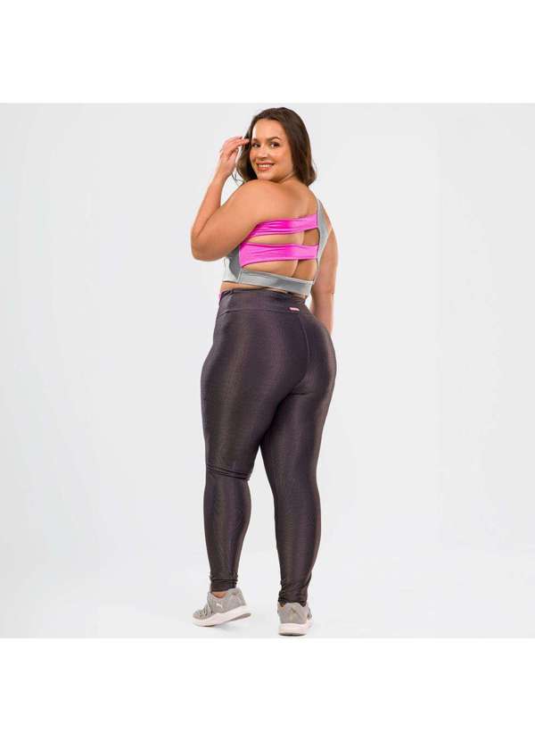 Donna Carioca - Legging Maze Cinza Carbox Microcanelado e Platinado Cinza 13