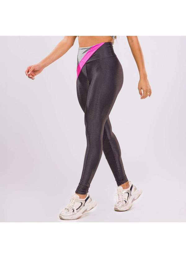 Donna Carioca - Legging Maze Cinza Carbox Microcanelado e Platinado Cinza 3