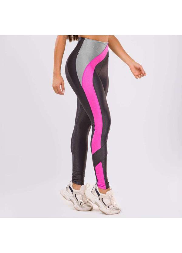 Donna Carioca - Legging Maze Cinza Carbox Microcanelado e Platinado Cinza 4
