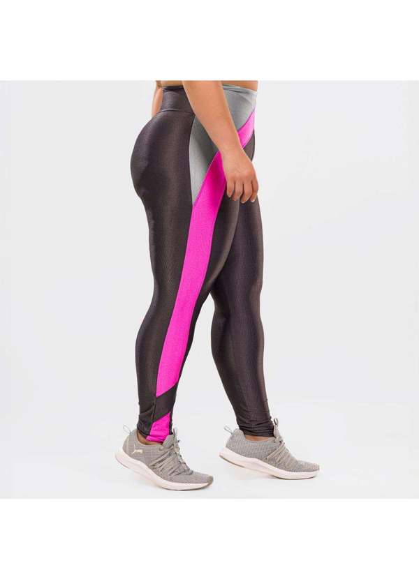 Donna Carioca - Legging Maze Cinza Carbox Microcanelado e Platinado Cinza 9
