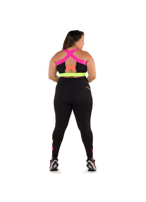 Donna Carioca - Legging Neon Mood Poliamida Preto 11