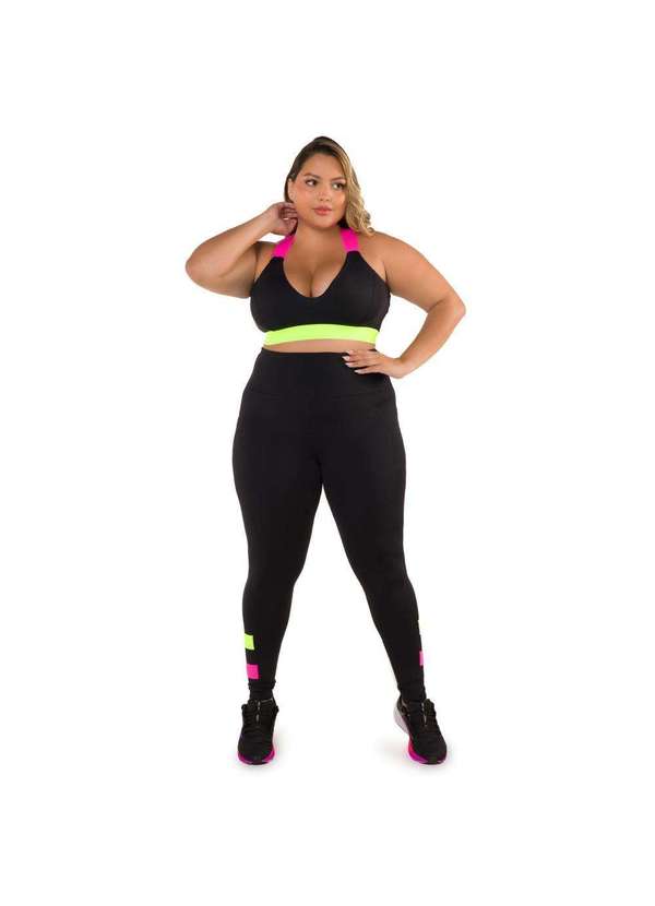 Donna Carioca - Legging Neon Mood Poliamida Preto 12