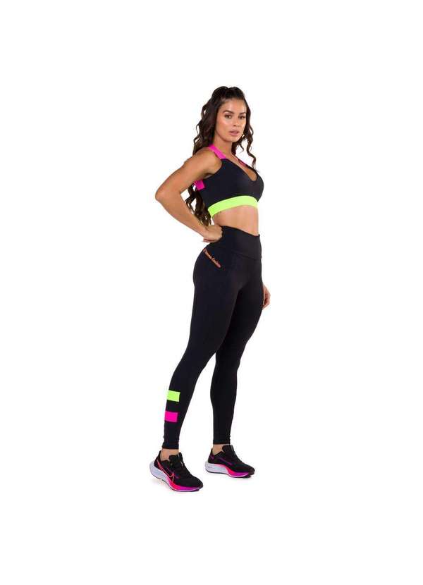 Donna Carioca - Legging Neon Mood Poliamida Preto 7