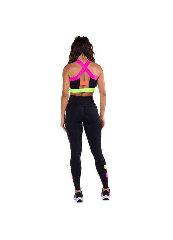 Donna Carioca - Legging Neon Mood Poliamida Preto 8