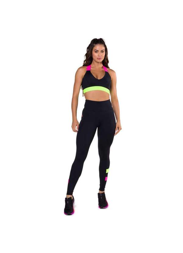 Donna Carioca - Legging Neon Mood Poliamida Preto 9