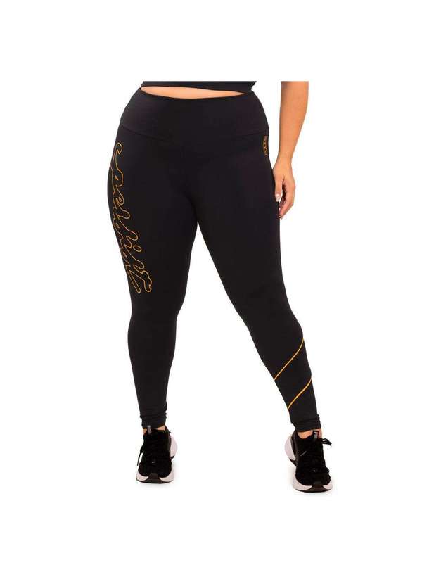Donna Carioca - Legging Persist Poliamida com Estampa Emborrachada Preto 5