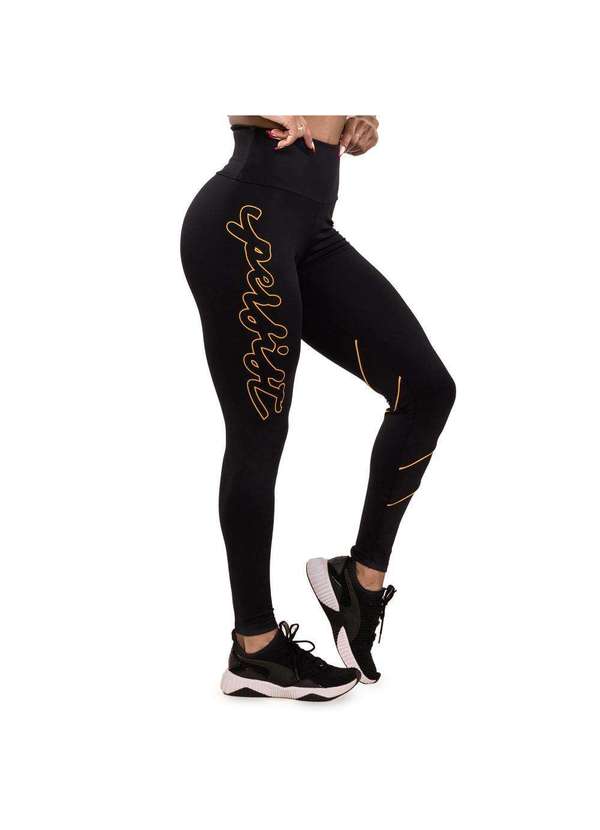 Donna Carioca - Legging Persist Poliamida com Estampa Emborrachada Preto 8