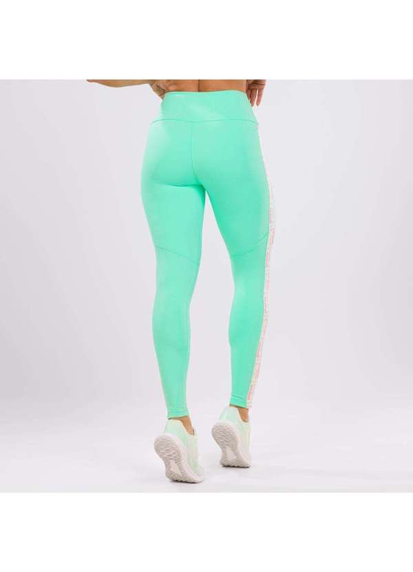 Donna Carioca - Legging Popsicle Verde Poliamida com Elástico Personalizado Verde 2