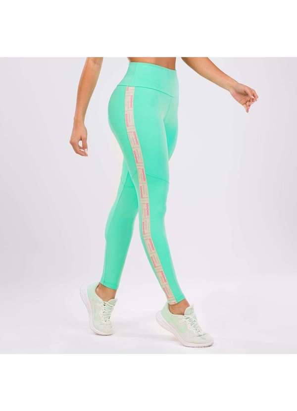 Donna Carioca - Legging Popsicle Verde Poliamida com Elástico Personalizado Verde 3