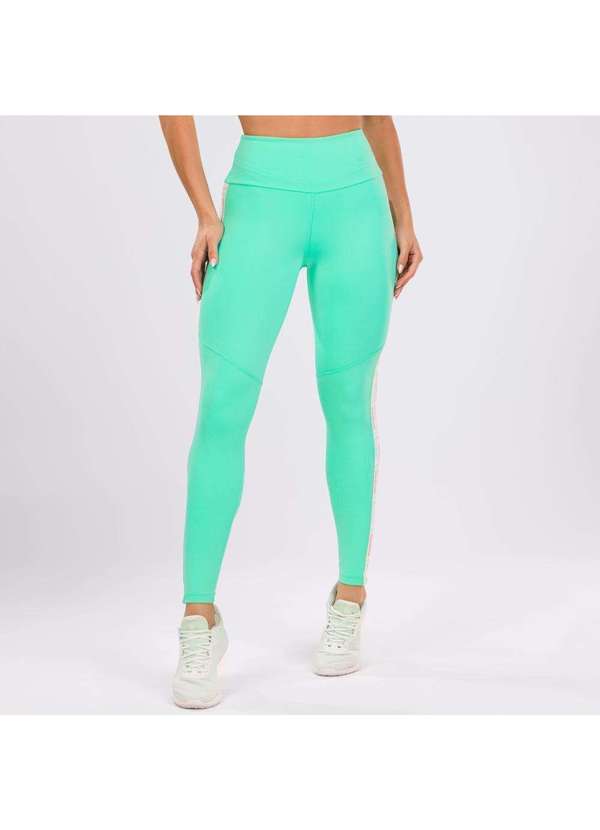 Donna Carioca - Legging Popsicle Verde Poliamida com Elástico Personalizado Verde 4