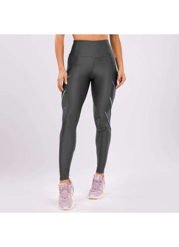 Donna Carioca - Legging Rainbow Cinza Granada Platinado Cinza 4