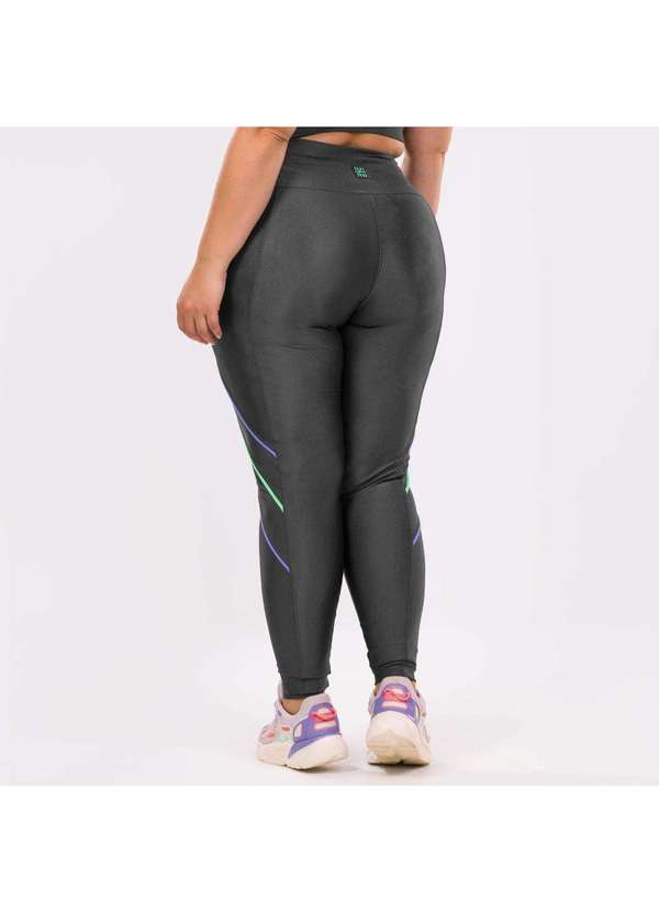 Donna Carioca - Legging Rainbow Cinza Granada Platinado Cinza 5