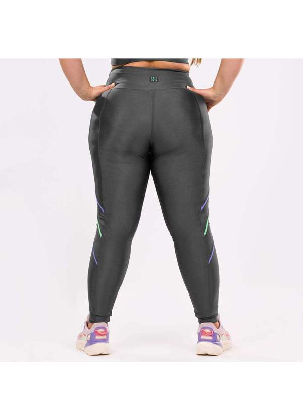 Donna Carioca - Legging Rainbow Cinza Granada Platinado Cinza 6