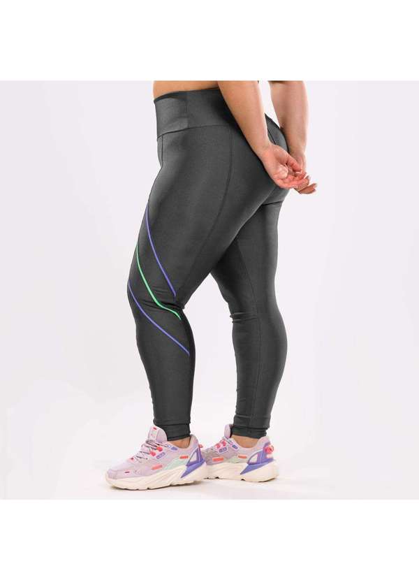 Donna Carioca - Legging Rainbow Cinza Granada Platinado Cinza 7