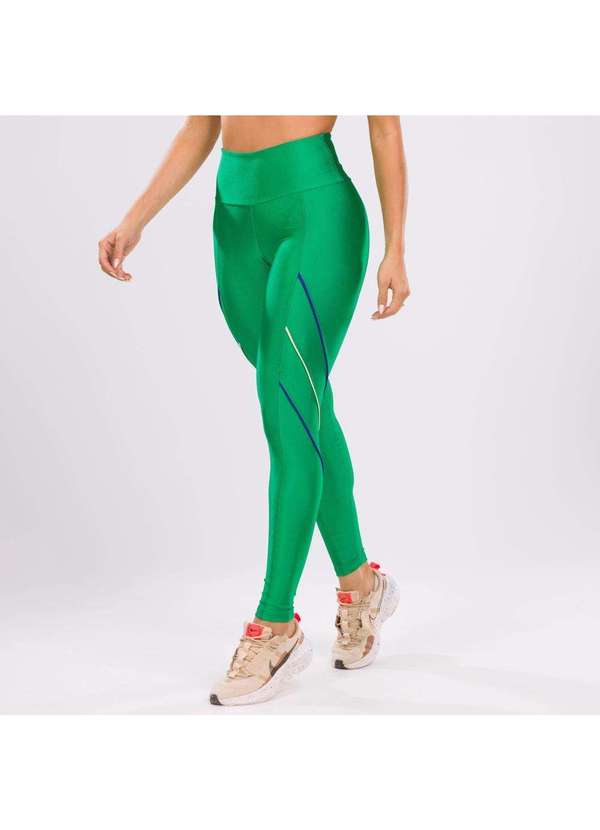 Donna Carioca - Legging Rainbow Verde Peter Pan Platinado Verde