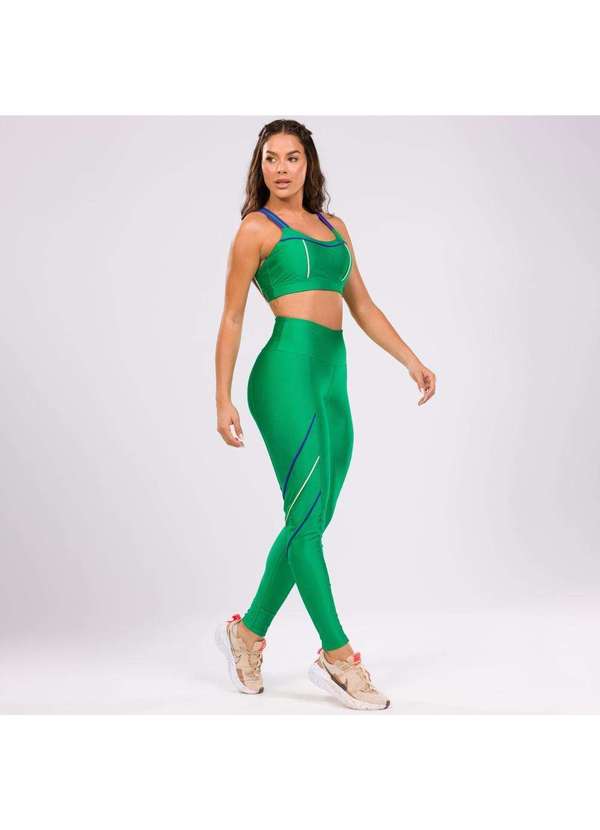 Donna Carioca - Legging Rainbow Verde Peter Pan Platinado Verde 8