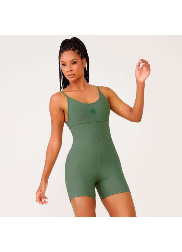 Donna Carioca - Macaquinho Paris Verde Sage Canelado Verde 2