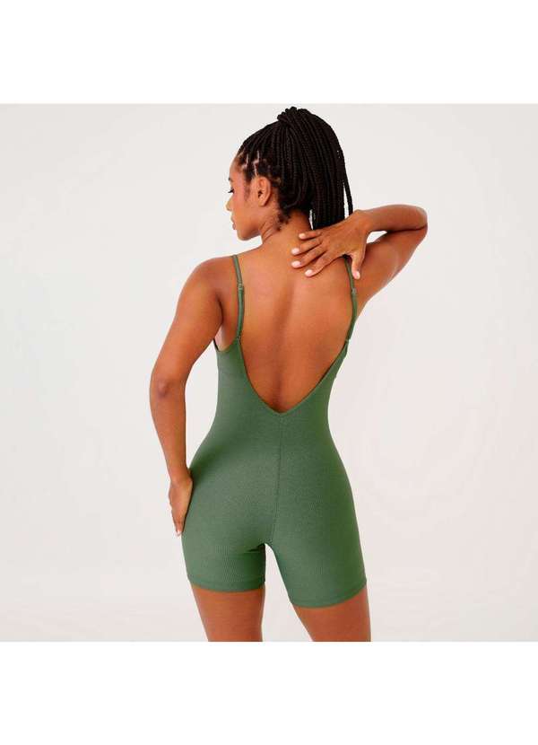 Donna Carioca - Macaquinho Paris Verde Sage Canelado Verde 4