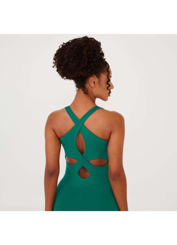 Donna Carioca - Macaquinho Transpassado Costas Verde Poliamida com Bojo Verde 4