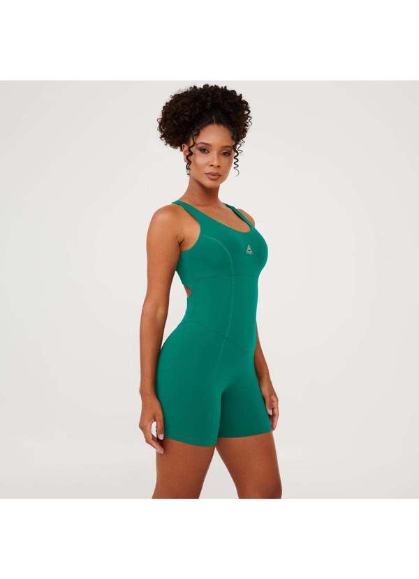 Donna Carioca - Macaquinho Transpassado Costas Verde Poliamida com Bojo Verde 5