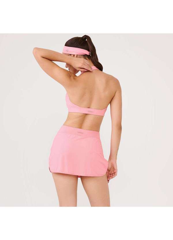 Donna Carioca - Short Saia Bolso Frontal Rosa Princess Poliamida Soft Rosa 4