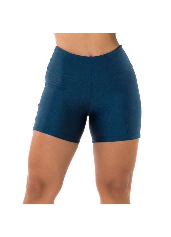 Donna Carioca - Short Basics Verde Hematita em Cirrê Azul 5