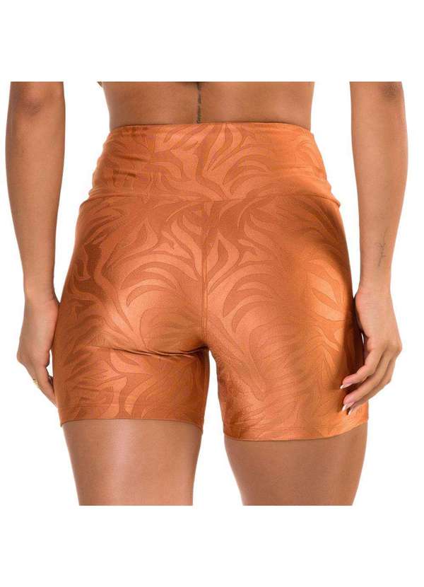 Donna Carioca - Short Classic Marrom Conhaque Texturizado Marrom 2