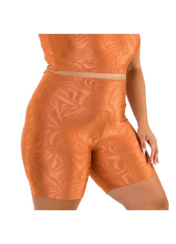 Donna Carioca - Short Classic Marrom Conhaque Texturizado Marrom 5