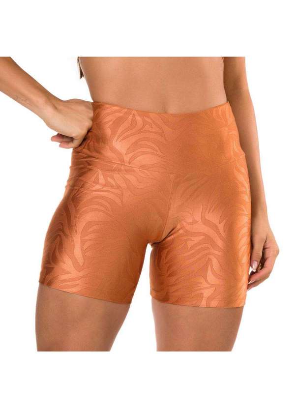 Donna Carioca - Short Classic Marrom Conhaque Texturizado Marrom 6