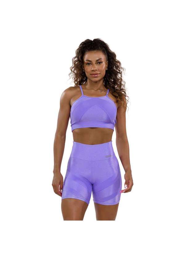 Donna Carioca - Short Fusion Lilás Lavanda Poliamida Lilás