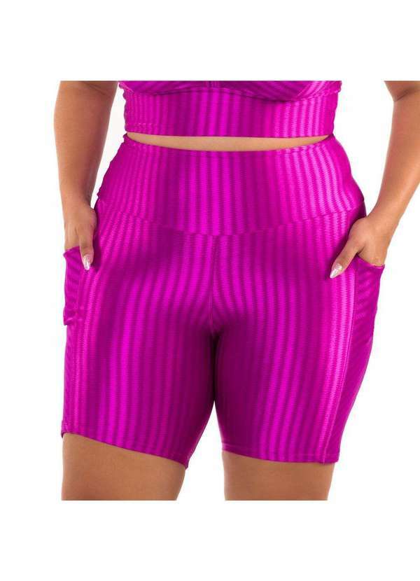 Donna Carioca - Short Ikat Fúcsia Gaia Roxo