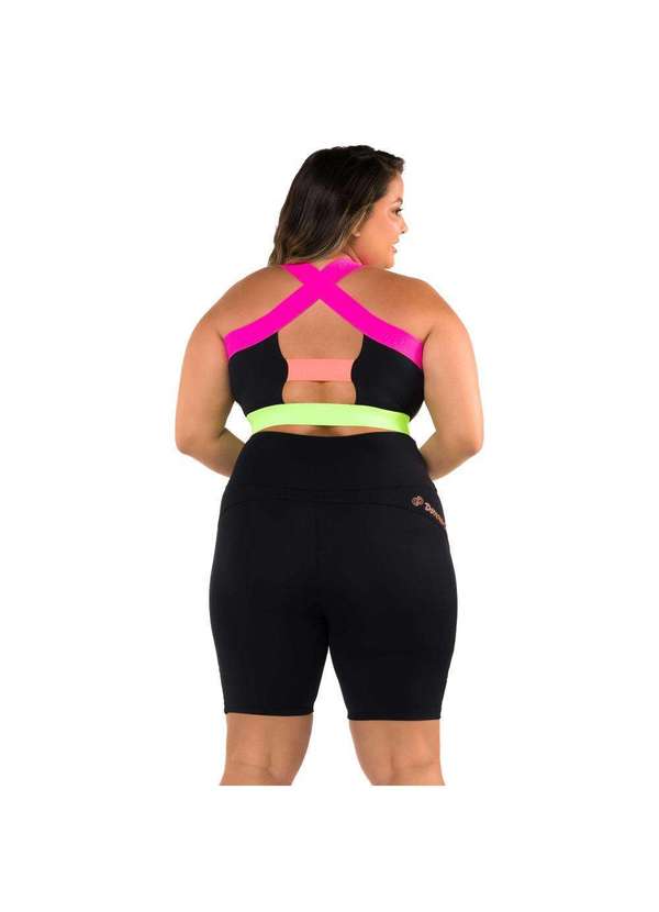 Donna Carioca - Short Neon Mood Poliamida Preto 6