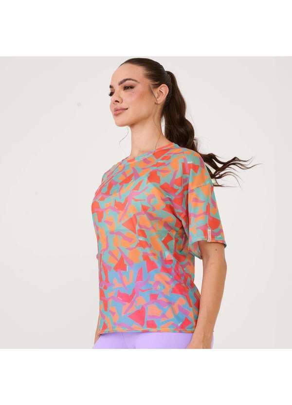 Donna Carioca - Blusão de Tule Estampa Vibrant com Fita de Silicone Estampado 3