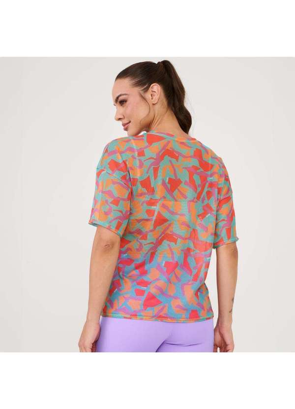 Donna Carioca - Blusão de Tule Estampa Vibrant com Fita de Silicone Estampado 4