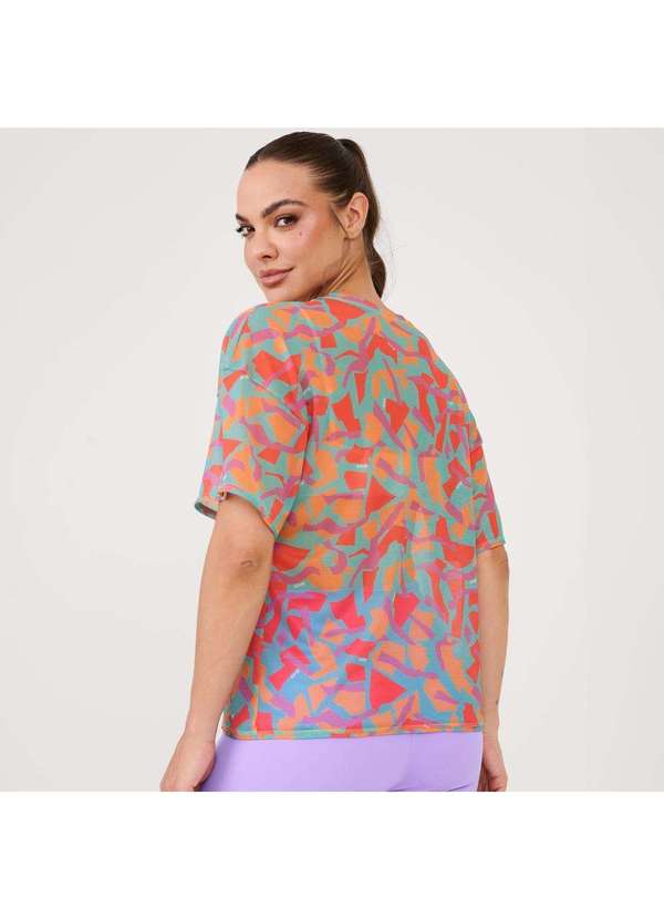 Donna Carioca - Blusão de Tule Estampa Vibrant com Fita de Silicone Estampado 5