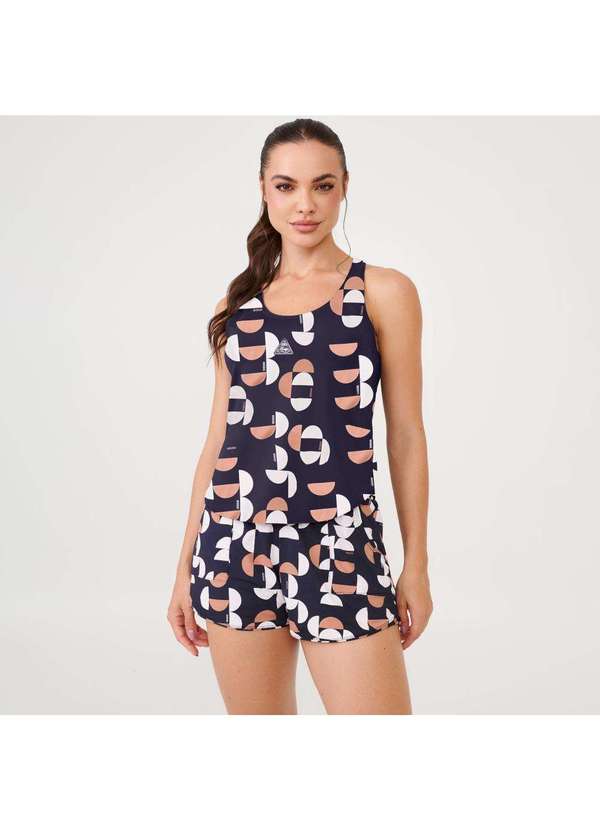 Donna Carioca - Regata Basica Estampa Elements Poliamida Soft Estampado