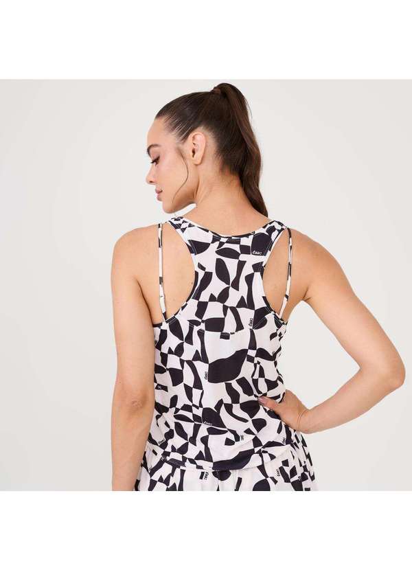 Donna Carioca - Regata Básica Estampa Mind Poliamida Soft Estampado 4