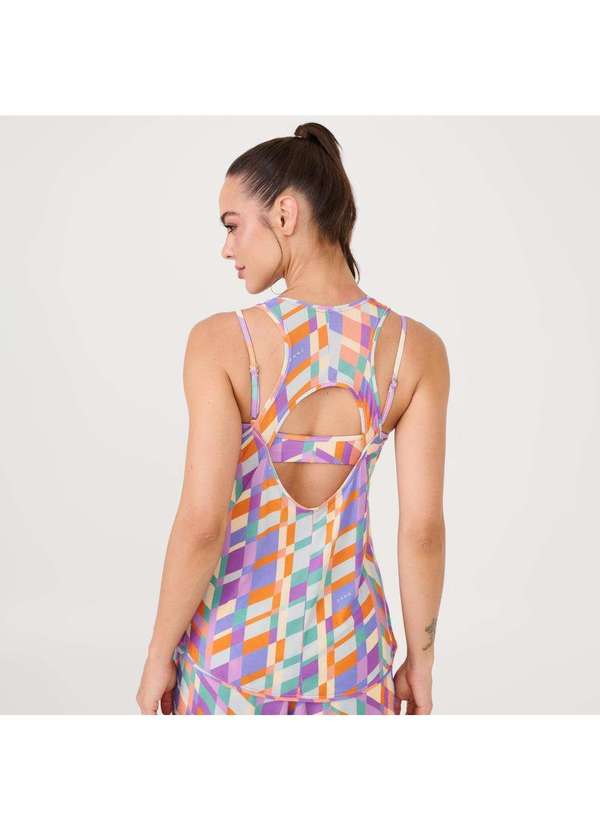 Donna Carioca - Regata Decote Costas Estampa Joyful Poliamida Soft Estampado 5