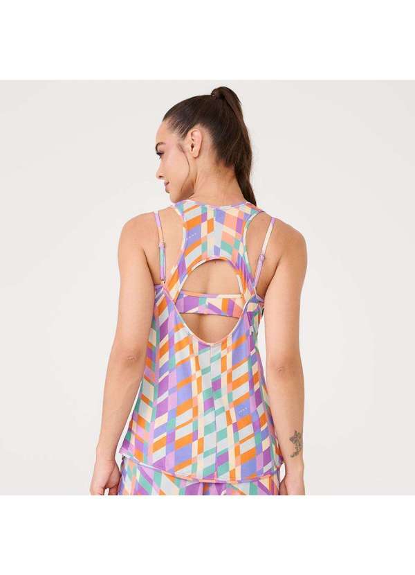 Donna Carioca - Regata Decote Costas Estampa Joyful Poliamida Soft Estampado 6